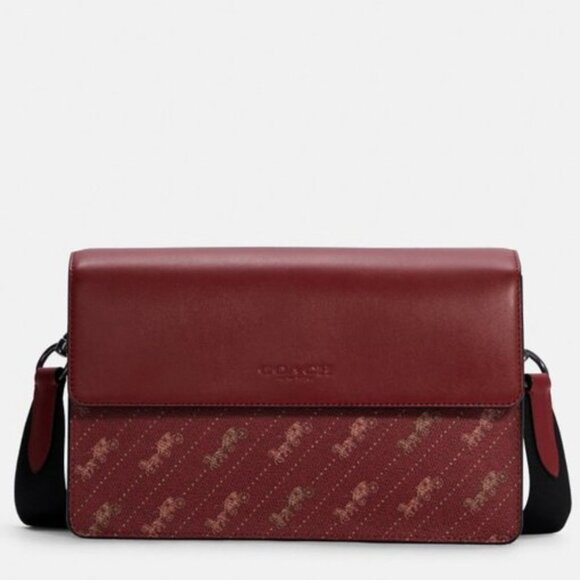 COACH Crossbody With Horse And Carriage Dot Print Unisex - Picture 1 of 13